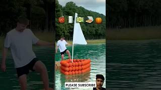 Mr beast 🤯😱 will basketball boat hold my weight shorts trending youtubeshorts viralvideo [upl. by Nitin]