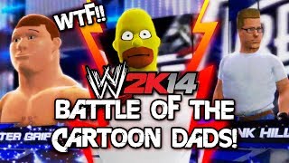 WWE 2K14 Homer Simpson vs Peter Griffin vs Hank Hill [upl. by Argent152]