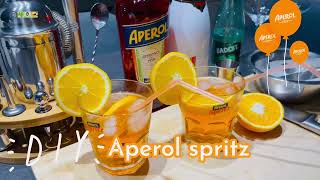 HOW TO MAKE APEROL SPRITZ COCKTAIL [upl. by Annotahs292]