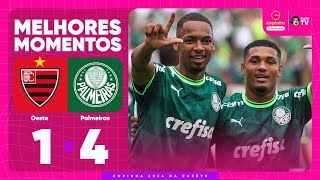 OESTE 1 X 4 PALMEIRAS  MELHORES MOMENTOS  RODADA 3  FASE DE GRUPOS  COPINHA 2024 [upl. by Redlac321]