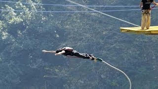 Bungee Jumping in Rishikesh India  Jumpin Heights  Bungee Jump  Rishikesh Tourism [upl. by Amador]