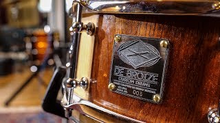 DeBroize Custom Snare Drums  Drummers Review [upl. by Htebiram]