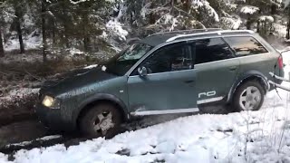 Audi Allroad vs Heavy Mud Real Life SnowRunner Struggle [upl. by Leiad]