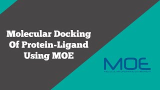 Bioinformatics Molecular Docking of Protein Ligand Using MOE  BioCode Ltd [upl. by Tomkiel8]