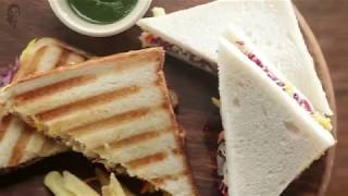 Veg Mayo Sandwich  Wonderchef Recipes [upl. by Annerb]