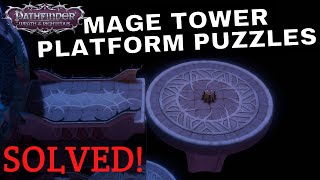 Mage Tower Puzzle Pathfinder Wrath of the Righteous Mage Tower Platform Puzzle amp Elevator Bug Solved [upl. by Ingham]