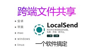 安卓Windows苹果Mac互传共享文件，localSend统统搞定 [upl. by Aihsena]