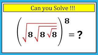 Nice Square Root Math Simplification Problem [upl. by Josh]