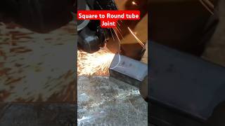 Square to Round tube Joint migstickwelder1992 welding shortsviral [upl. by Enyrb898]