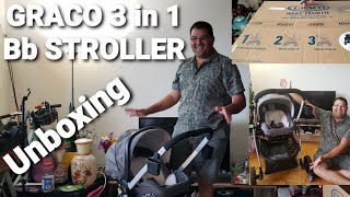 UNBOXING GRACO MODES PRAMETTE 3 in 1 TRAVEL SYSTEM w SNUGRIDE quotSNUGLOCKquot35 graco unboxing [upl. by Rosenkrantz]