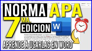 Cómo usar las NORMAS APA en WORD TUTORIAL COMPLETO  7MA EDICIÓN  ESPAÑOL HD  USAR NORMA APA 2024 [upl. by Arnulfo]