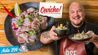 O MELHOR CEVICHE DO YOUTUBE  Como fazer Ceviche Peruano  Cansei de Ser Chef  Aula 209 [upl. by Marga318]