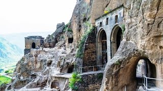 Vardzia the 12th century cave monastery Samtskhe Javakheti Georgia [upl. by Helbon]