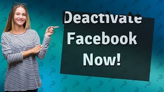 How do I deactivate Facebook without the app [upl. by Iruj287]