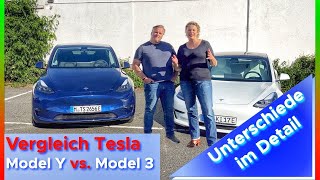 Vergleich Tesla Model Y vs Model 3  Unterschiede im Detail [upl. by Rudolf]