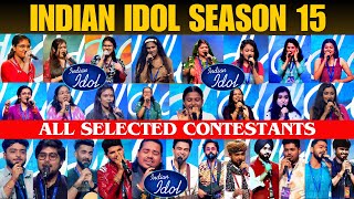 All 34 Contestants List Selected in Audition Round Indian Idol 15  All 34 Contestant Indian idol 15 [upl. by Ocirnor]