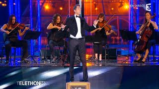 Le Siffleur et son Quatuor à Cordes au Téléthon 2015  Direct France 3 [upl. by Neroled]