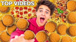 Craziest FOOD CHALLENGES SHOCKING  Brent Rivera [upl. by Kciredec]