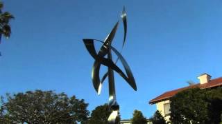 Eric Peltzer  kinetic wind sculpture  Someone Sent Me Two Feathers  2006mp4 [upl. by Jentoft]