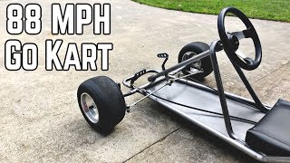 88 MPH DeLorean Kart Build Pt1  Vintage Go Kart Chassis [upl. by Epolenep]