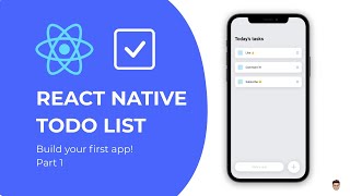 👉 Build your first React Native app  Todo List Tutorial Part 1 [upl. by Melita897]