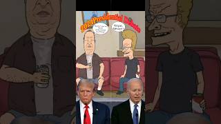 Beavis and ButtHeads reaction to Biden in the debate Hehheh debate bidan trump memes [upl. by Tonneson]