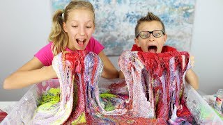 100 Layers of Glitter in Fluffy Slime [upl. by Caruso977]