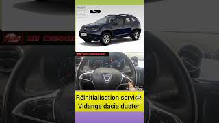 réinitialisation service révision dacia duster [upl. by Etom]