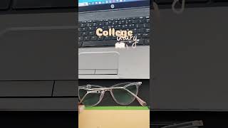 College diary mini version ep 2 viralvideo viralvideo trending students collegevlog shorts [upl. by Bar]