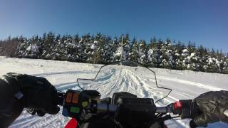 2015 Polaris Switchback ProS 800 Top Speed [upl. by Galliett]