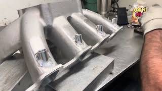 The EFI bungs are tacked in Rodneys new intake time to weld them up [upl. by Almeda]