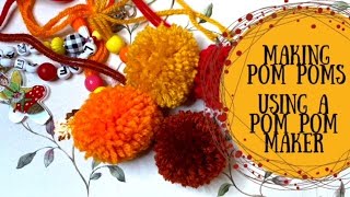 Making Pom Poms using a Pom Pom Maker [upl. by Ladnyc]