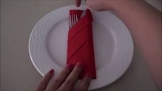 DIY Easy Napkin Folding by MadeByFate 3 [upl. by Esiuol]