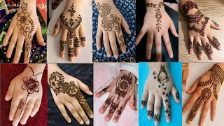 simple mehndi design for girls  mehandi design for girls  mehandi Ka design Sanasallinonechannel [upl. by Ydnelg355]