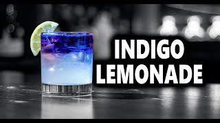 How To Make an Indigo Lemonade  Booze On The Rocks [upl. by Nomed]