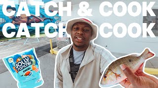 Turning Jolly Ranchers into BAIT Catch Clean Cook LANE SNAPPER BEST FRIED FISH [upl. by Jari]