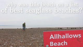 Sea Glass Hunting At Allhallows Beach Is it any Good [upl. by Dimitris]