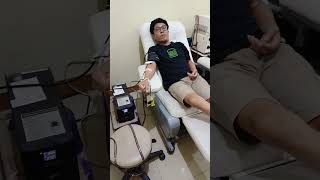 Apheresis Donor for Cancer Patient blooddonation cancersurvivor anemiaaplastic [upl. by Nylirrej]