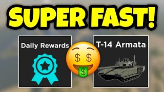 How To GET The T14 Armata Super FAST  War Tycoon [upl. by Chandal11]