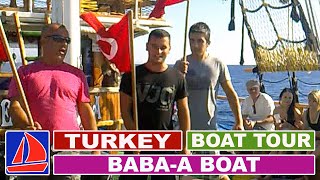 Анимация в Турции Аланья  Яхта тур Шоу  Турецкий гимн  BABA BOAT [upl. by Cristin]