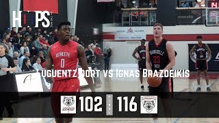 Luguentz Dort vs Ignas Brazdeikis  Senior night  Athlete Institutes vs Orangeville  Feb 21 2018 [upl. by Yesak]