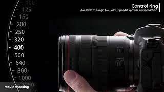 EOS R  How to Use the Control Ring on The RF Lens [upl. by Neirual643]