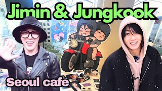 Seoul cafe for Jimin amp Jungkook 🐥🐰 「Cafe Kidmoon」 [upl. by Eillime]