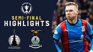 Falkirk 03 Inverness Caledonian Thistle  Highlights  Scottish Cup SemiFinal [upl. by Hsirahc]