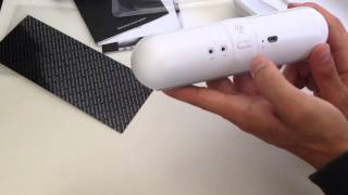 FAKE Beats by Dre Pill speaker Unboxing 2013 GERMAN  Best Quality  zum Kaufen white replica [upl. by Eirrej428]