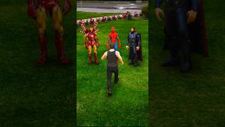 Ironman Spiderman thor nai hulk ko maja chakhaya 🤣😱 gta5 shorts viralvideo [upl. by Jordans372]