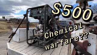 Diesel powered Chemical warfare decontamination unit bought used [upl. by Jovita487]