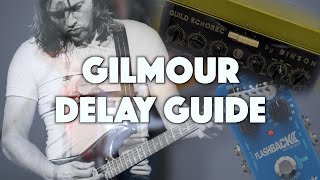 David Gilmours Delay Settings Huge Delay Guide [upl. by Kehsihba]