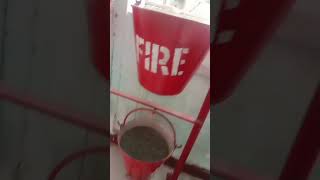 fire Sand bucket use 🔥🔥🔥 [upl. by Adilen]