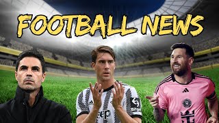 Vlahovic Injury Update Inter Miami Shocking Arteta Genius Tactics Football News [upl. by Iblok]